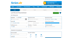 Desktop Screenshot of lastminute.ferien.de
