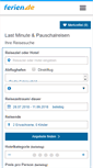 Mobile Screenshot of lastminute.ferien.de